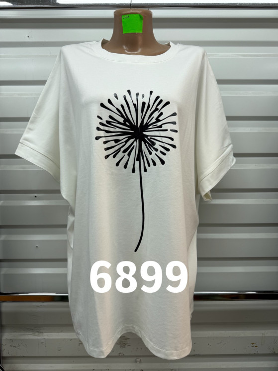 Футболка жіноча "6899" трикотаж (р: 54) в упаковці 5 шт. №384267 - Natasha SE669