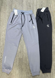 Спортивні штани чоловічі Calvin Klein "A011" двохнитка (р: S-2XL) 2 кольори, в упаковці 5 шт. №388707