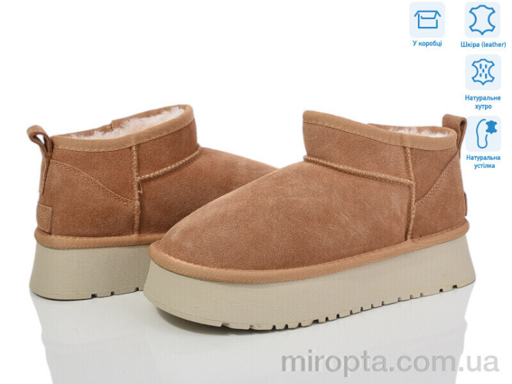 Уги M6118-3 camel р: 36-41, в упаковці: 8 пар, купити тільки гуртом - 999476