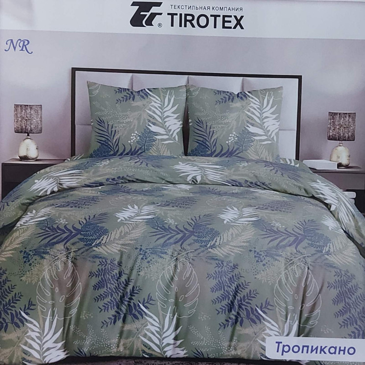 Комплект постільної білизни, бязь, м. Тропикано (р: полуторний) №325327 - Palma RZ3641