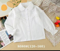 Блузка дитяча, котон, м.8080 (р. 120-160 ), в упаковці 5 штук №346379