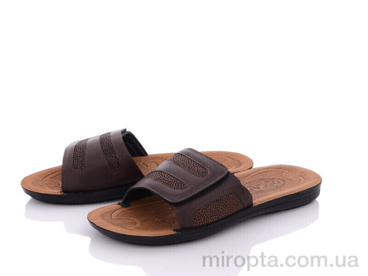 Шльопанці Ш5001F brown р: 41-45, в упаковці: 12 пар, купити тільки гуртом - 819866