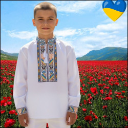 Вишиванка дитяча, паплін (р: 6-12 років) в упаковці 7 шт. №386923