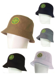 Панама чоловіча Stone Island (р: 58) мікс кольорів, в упаковці 5 шт. №370973