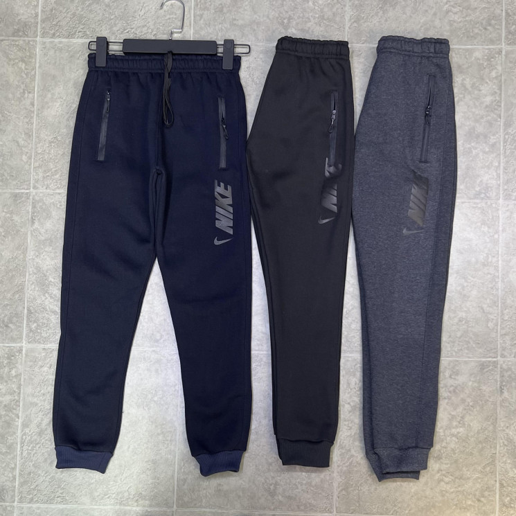 Спортивні штани дитячі Nike "K14" тринитка на байці (р: 42,44,46,48,50) 3 кольори, в упаковці 5 шт. №359980 - Evans SE 761