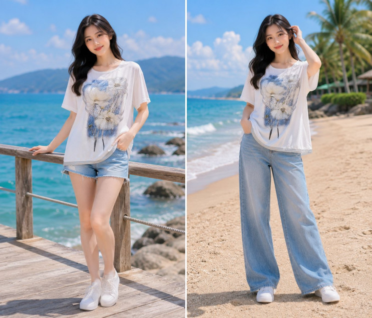 Футболка жіноча м.6503 (р:L-4XL) в упаковці 5 штук №762847 - Moda SE661