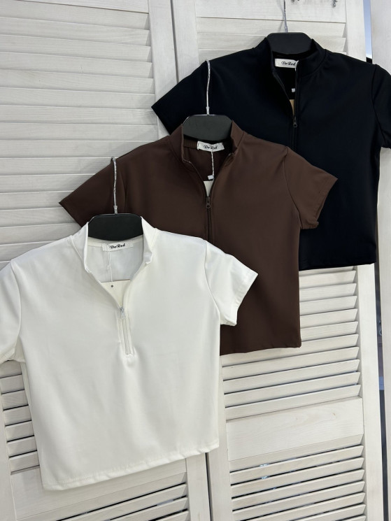 Футболка жіноча "2629" котон (р: one size) 3 кольори, в упаковці 5 шт. №385942 - Mercury SE927