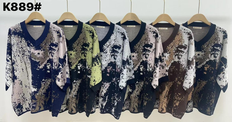 Светр жіночий, кашемір, м.K889 (р. XL-2XL ), мікс кольорів, в упаковці 10 штук №338080 - Vanda SE1013