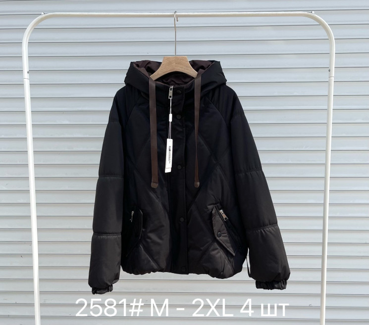 Куртка жіноча, плащівка, синтепон, м.2581 (розмір: M-XXL ), в упаковці 4 штуки №346757 - Vanda SE1013
