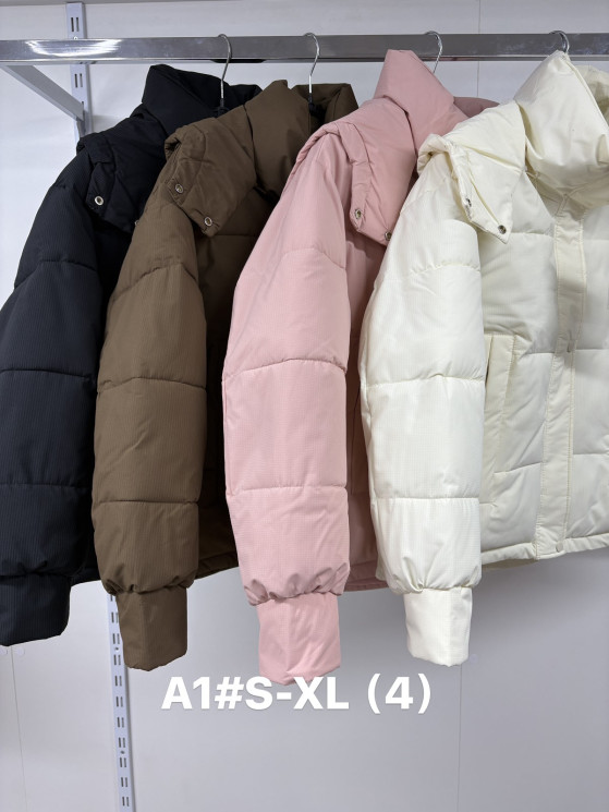 Куртка жіноча, плащівка, синтепон, м.А1 (розмір: S-XL ), 4 кольори, в упаковці 4 штуки №346797 - Vanda SE1013