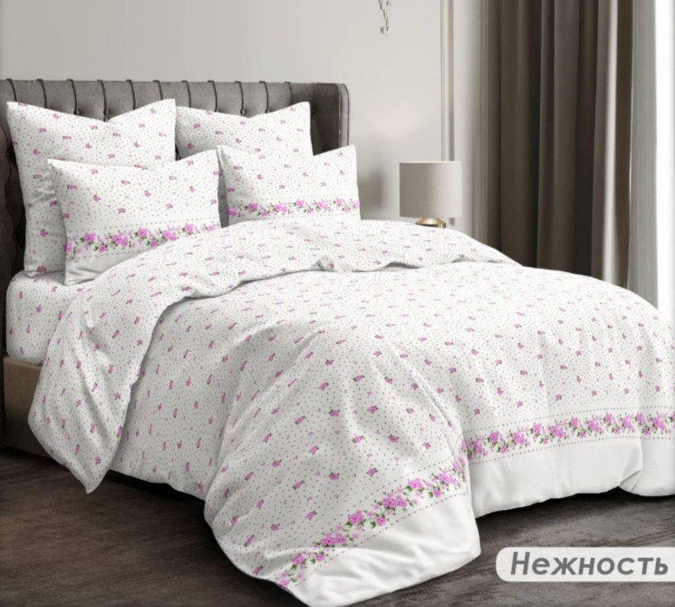 Комплект постільної білизни, бавовна, м. Нежность (р: полуторний)  №323808 - Palma RZ3641