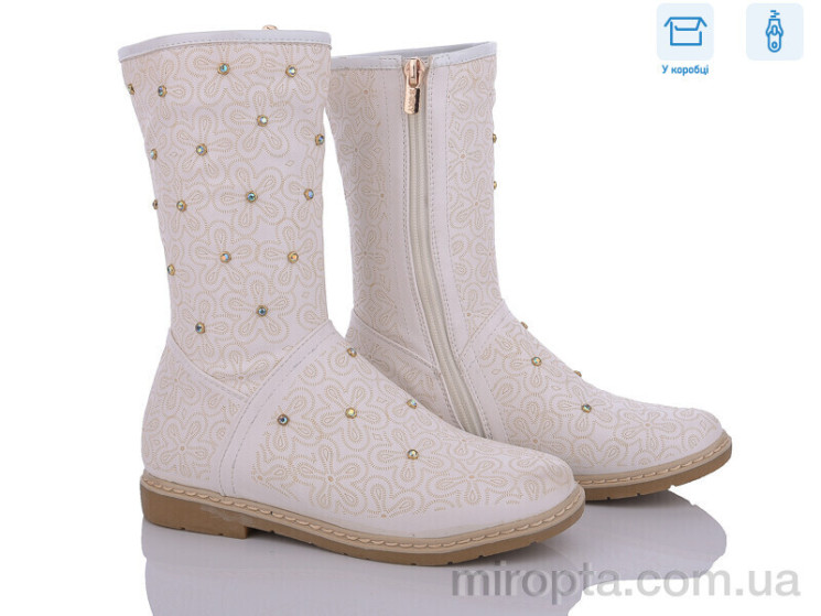 Черевики H202 white р: 33-38, в упаковці: 6 пар, купити тільки гуртом - 912084