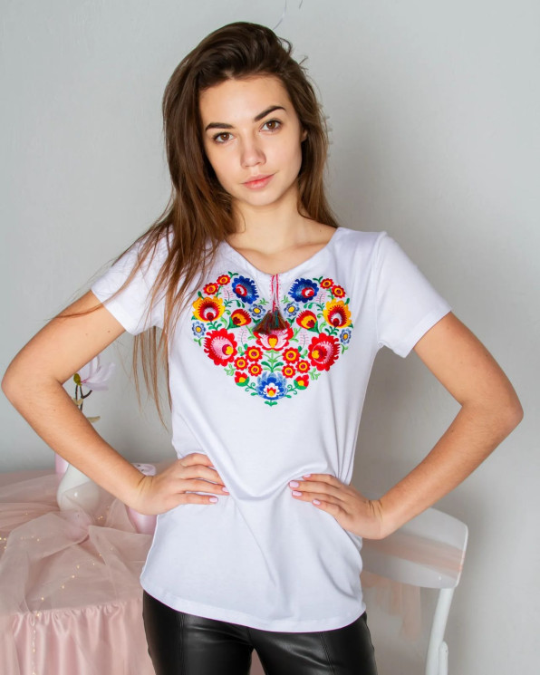 Футболка жіноча, віскоза (Розмір: S-4XL) в упаковці 7 штук №316691 - Delux 909