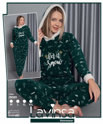 Костюм домашній жіночий "20565" рубчик, фліс (р: M,L,XL,2XL) в упаковці 4 шт. №361248
