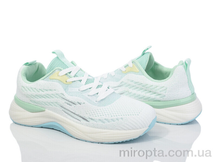 Кросівки 149-58 white-green р: 36-41, в упаковці: 8 пар, купити тільки гуртом - 974422