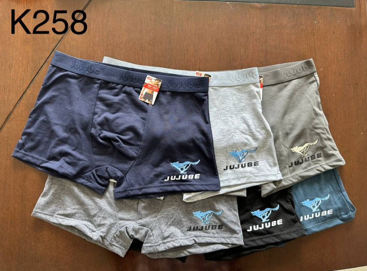 Труси чоловічі, бавовна, м.К258 (розмір: XL-4XL), мікс кольорів, в упаковці 24 шт. №333137 - Lilu 230/237