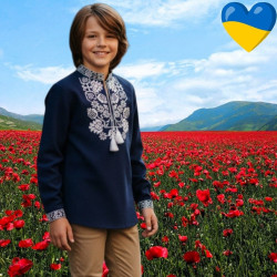 Вишиванка дитяча, паплін (р: 6-12 років) 2 кольори, в упаковці 7 шт. №386924