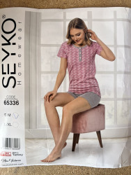 Піжама жіноча "65336" (р: S-M,L-XL) в упаковці 4 шт. №370393
