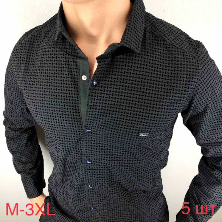 Сорочка Paul Semih р S-2XL Чоловіча S017 black - Nadiyka BG/PO2161-2162