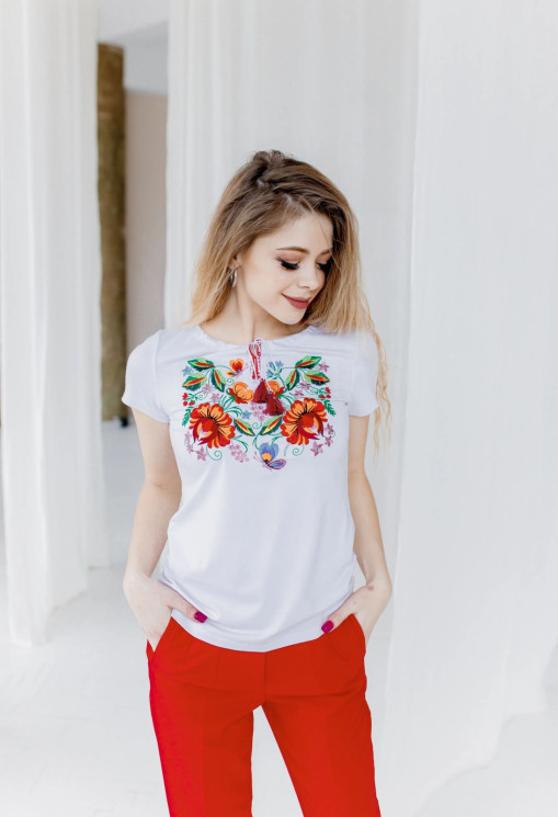 Футболка жіноча, віскоза (Розмір: S-4XL) в упаковці 7 штук №316692 - Delux 909
