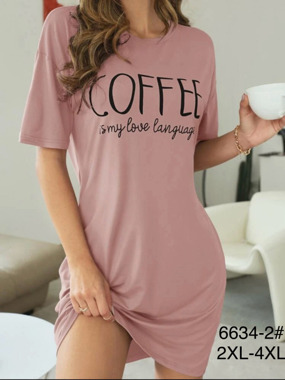 Туніка жіноча, бамбук, м.6634-2 (р. 2XL-4XL), в упаковці 6 штук №337222 - Focus zel 1396