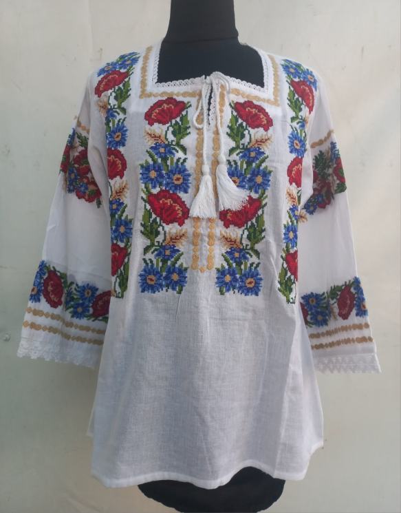 Вишиванка жіноча (Розмір: S-3XL, один колір) в уп. 6 шт №250070 - 