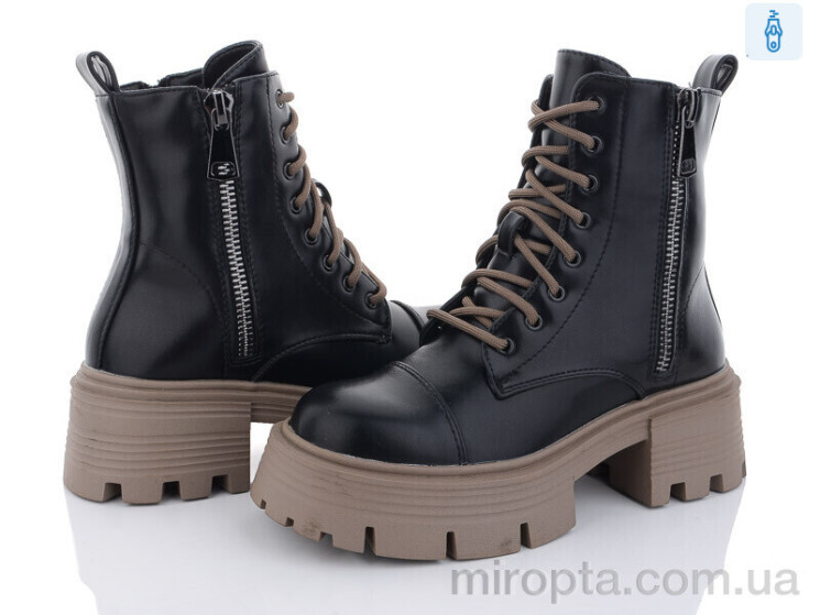 Черевики E8443-29 black р: 36-41, в упаковці: 8 пар, купити тільки гуртом - 897660