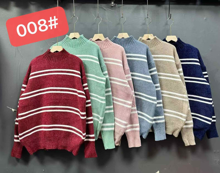 Светр жіночий кашемір м.008 (р.50-54) мікс кольорів в упаковці 5 штук №759054 - Cute WE3128