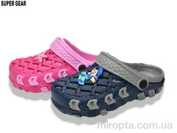Крокси 02A-6301 fuxia-grey mix р: 30-35, в упаковці: 12 пар, купити тільки гуртом