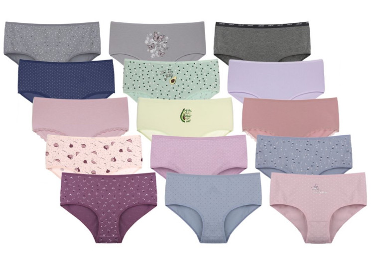 Труси жіночі 25F1, (р: 5XL-6XL), 15 кольорів, в упаковці 10 шт. №311314 - Belio HR1840
