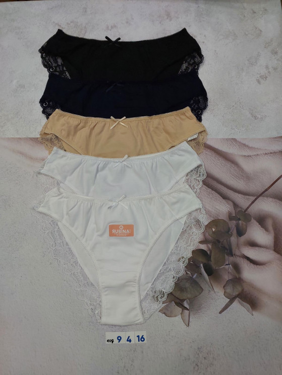Труси жіночі, комбінований, м.9416 (р. М, L, XL), мікс кольорів, в упаковці 10 шт. №343581 - 