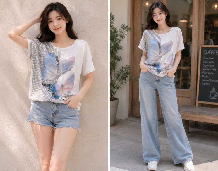 Футболка жіноча м.6501 (р:L-4XL) в упаковці 5 штук №762849 - Moda SE661