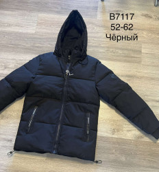 Куртка терма чоловіча зимова, плащівка, холофайбер, м.В7117 (Розмір: 52-62), 2 кольори, в упаковці 6 штук №336614