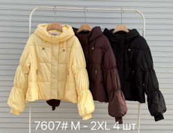 Куртка жіноча, плащівка, синтепон, м.7607 (розмір: M-XXL ), 3 кольори, в упаковці 4 штуки №346819
