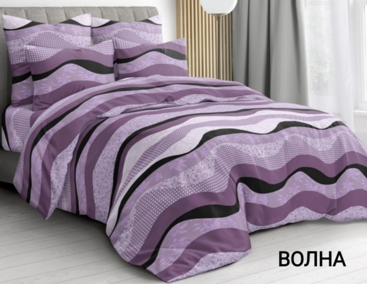 Комплект постільної білизни, бязь, м. Волна (р: полуторний) №323909 - Palma RZ3641