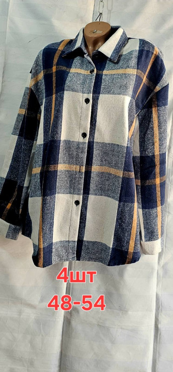 Сорочка жіноча, байка (Розмір: 48-54 ), в упаковці 4 штуки №346923 - Iris BG/PO436