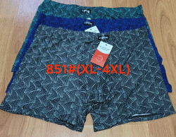 Труси чоловічі, бавовна, м.851 (розмір: XL-4XL), мікс кольорів, в упаковці 24 шт. №326848
