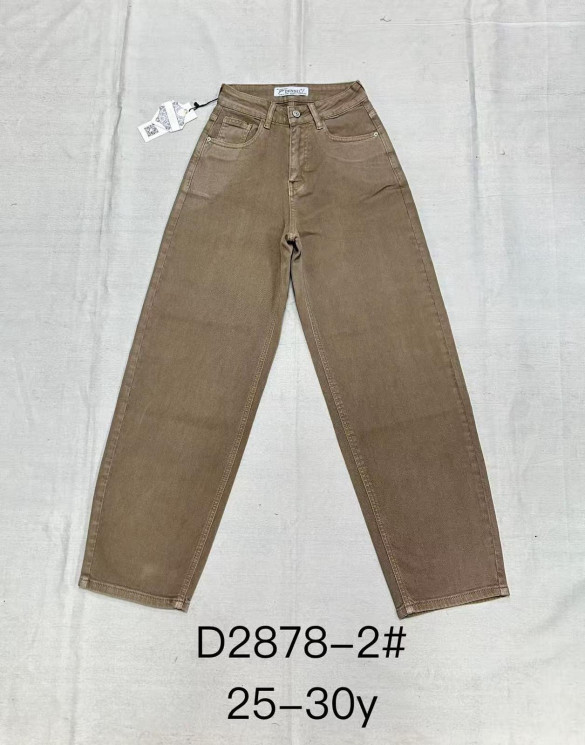 Джинси жіночі баггі м. D2878-2 (р:25-30) в упаковці 6 штук №762078 - Dknsel 3308