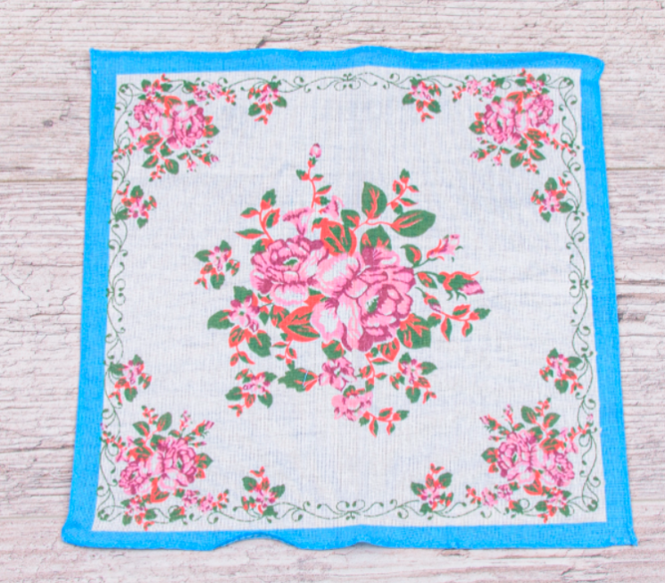 Носова хустка, котон "ES034" (р: 30*30) в упаковці 10 шт. №358903 - Shawls PO548 (vyh naMylku)