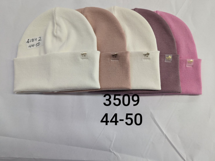 Шапка дитяча "3509" (р: 44-50) мікс кольорів, упаковка 5 шт. №373794 - Ventil SE 939