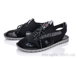 Сандалі M201-7 black р: 40-45, в упаковці: 8 пар, купити тільки гуртом