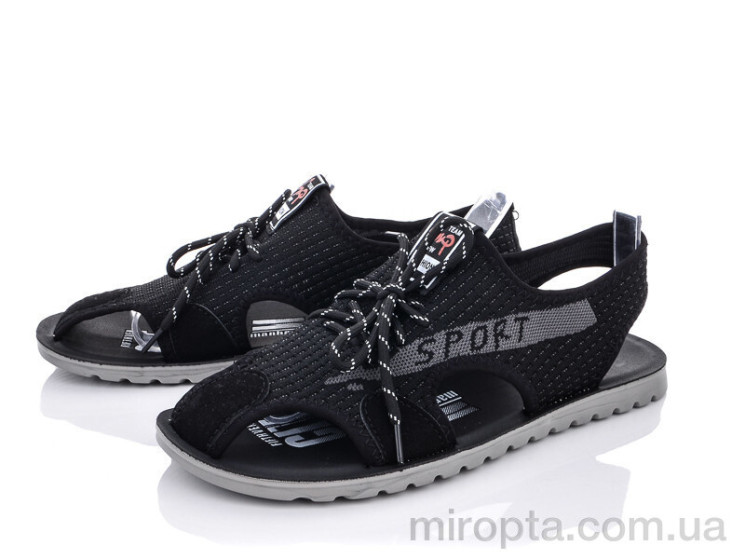Сандалі M201-7 black р: 40-45, в упаковці: 8 пар, купити тільки гуртом - 754078