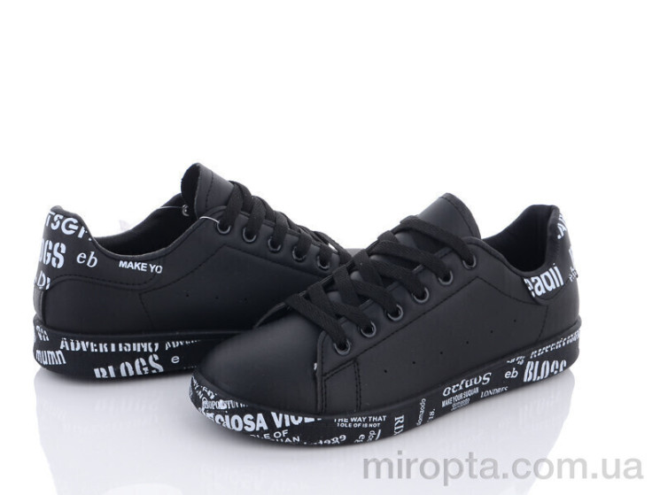 Кросівки 9-782 black р: 36-41, в упаковці: 8 пар, купити тільки гуртом - 827415
