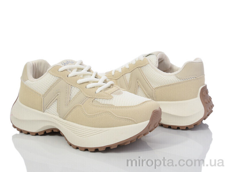 Кросівки HD45(136-32)-1 beige р: 36-41, в упаковці: 8 пар, купити тільки гуртом - 969508