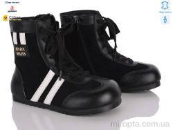 Черевики A9312 black фліс р: 31-37, в упаковці: 7 пар, купити тільки гуртом