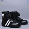 Черевики A9312 black фліс р: 31-37, в упаковці: 7 пар, купити тільки гуртом - 1201915