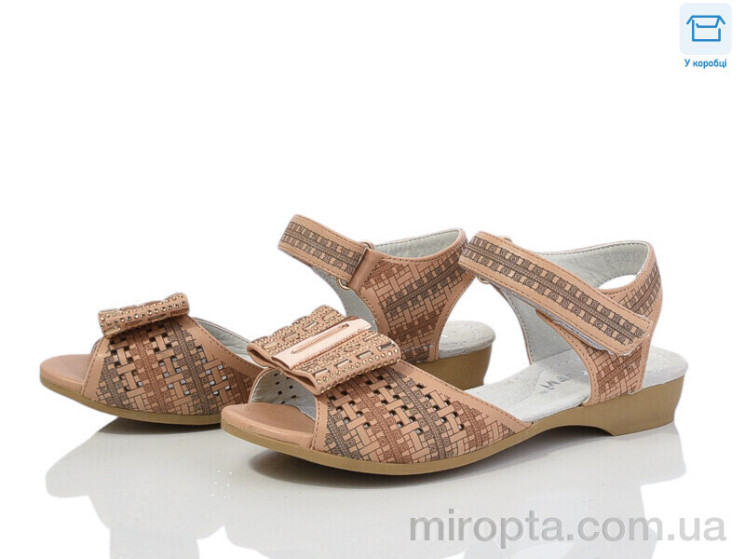 Босоніжки A10536 beige р: 32-37, в упаковці: 12 пар, купити тільки гуртом - 1002139