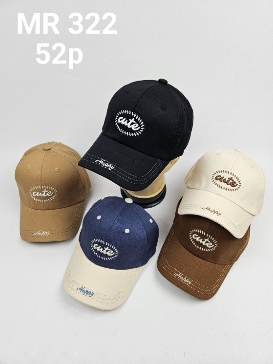Кепка дитяча "MR322" коттон (р: 52) в упаковці 5 шт. різного кольору №365672 - Ventil SE 939