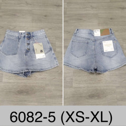 Шорти спідниця жіноча стрейч  м.6082-5  (р: XS-XL) в упаковці 6 штук  №753111