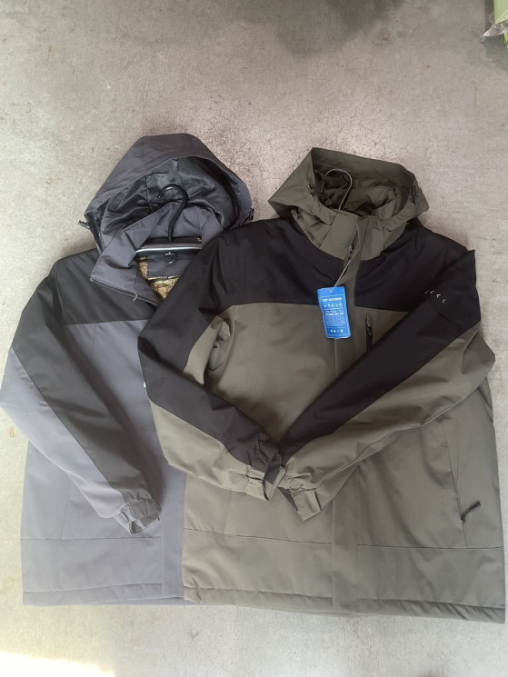 Вітрівка чоловіча, плащівка, м.173 (р. 2XL-6XL), 2 кольори, в упаковці 5 штук №333667 - 